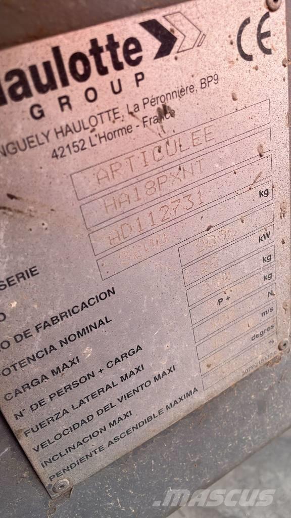 Haulotte HA 18 PX Ανυψωτήρες με αρθρωτό βραχίονα