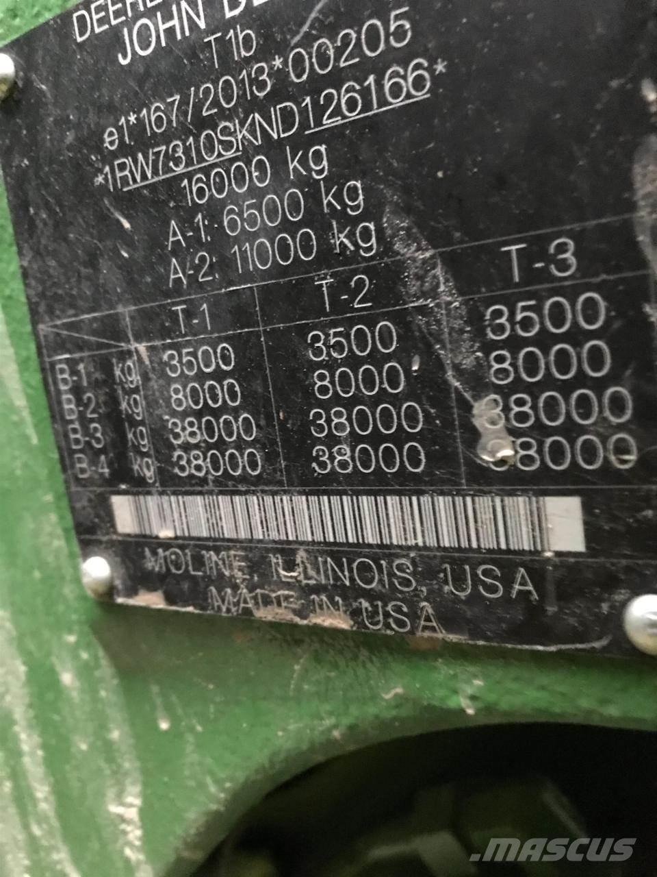 John Deere 7R 310 Τρακτέρ