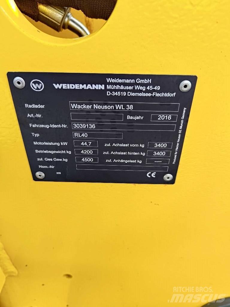 Wacker Neuson WL 38 Φορτωτές με λάστιχα (Τροχοφόροι)