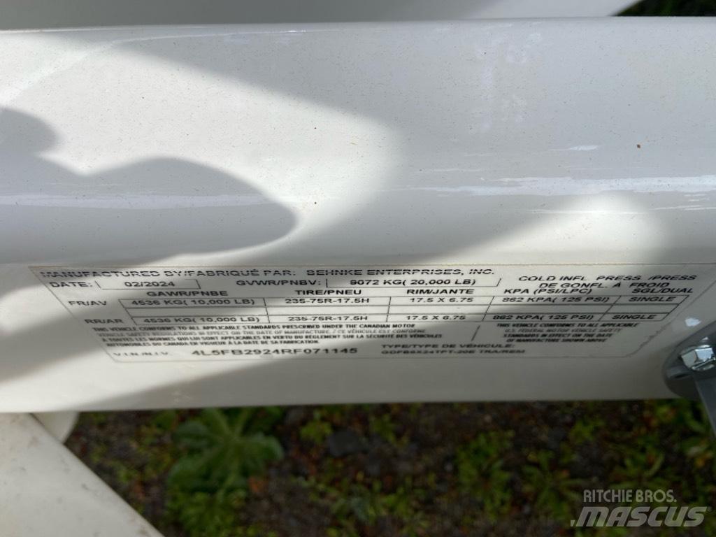 Behnke 8X24TPT-20E Λοιπές ρυμούλκες
