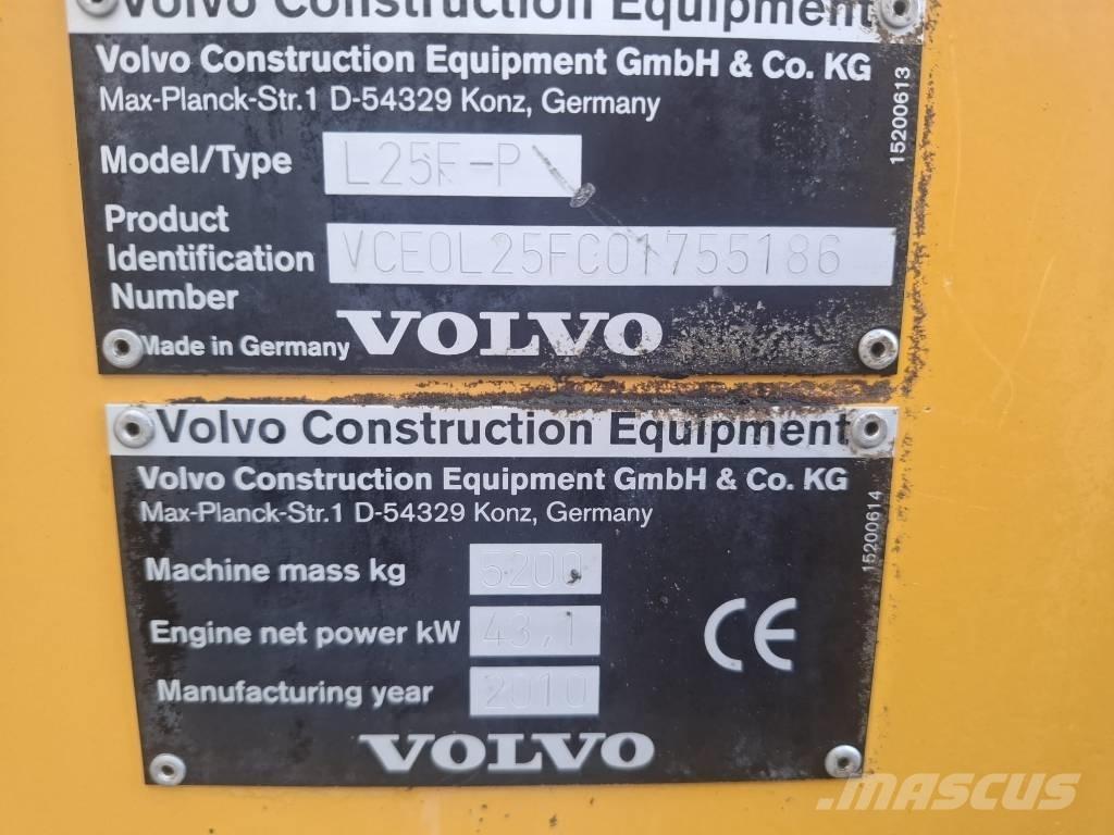 Volvo L 25 F-P Φορτωτές με λάστιχα (Τροχοφόροι)