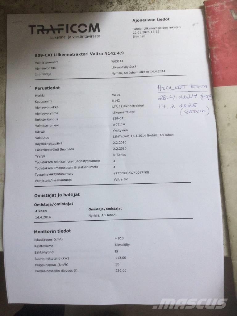 Valtra N 142 Direct Τρακτέρ