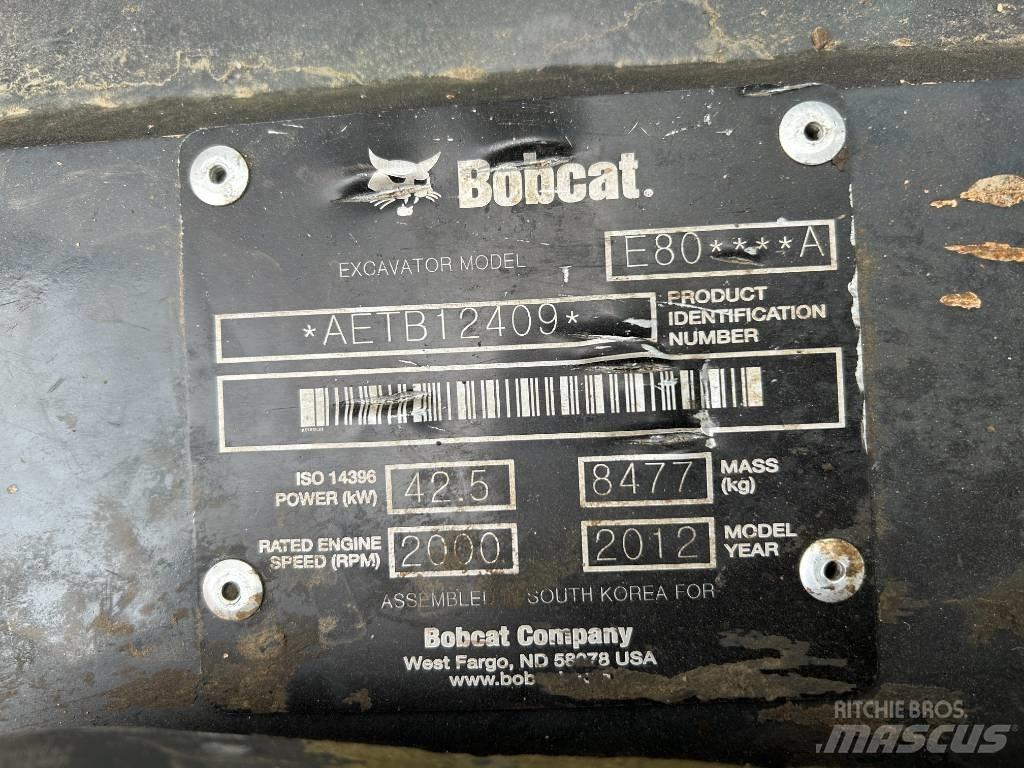 Bobcat E 80 Εκσκαφείς με ερπύστριες