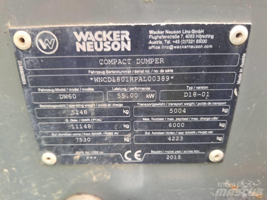 Wacker Neuson DW 60 Dumpers εργοταξίου