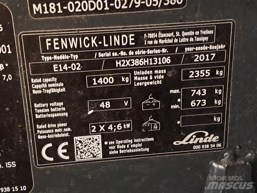 Linde E14-02 ion Ηλεκτρικά περονοφόρα ανυψωτικά κλαρκ