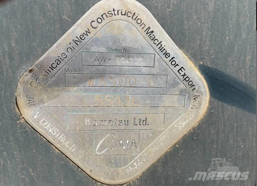 Komatsu WA 500-6 Φορτωτές με λάστιχα (Τροχοφόροι)