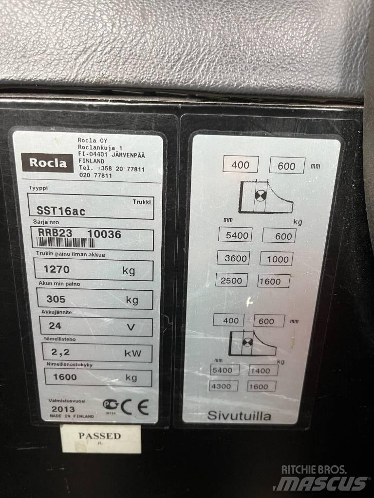 Rocla SST 16 AC Ηλεκτρικά παλετοφόρα με ιστό