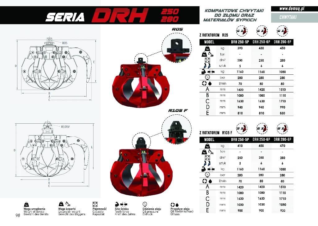  DEMOQ DRH280-6P Αρπάγες