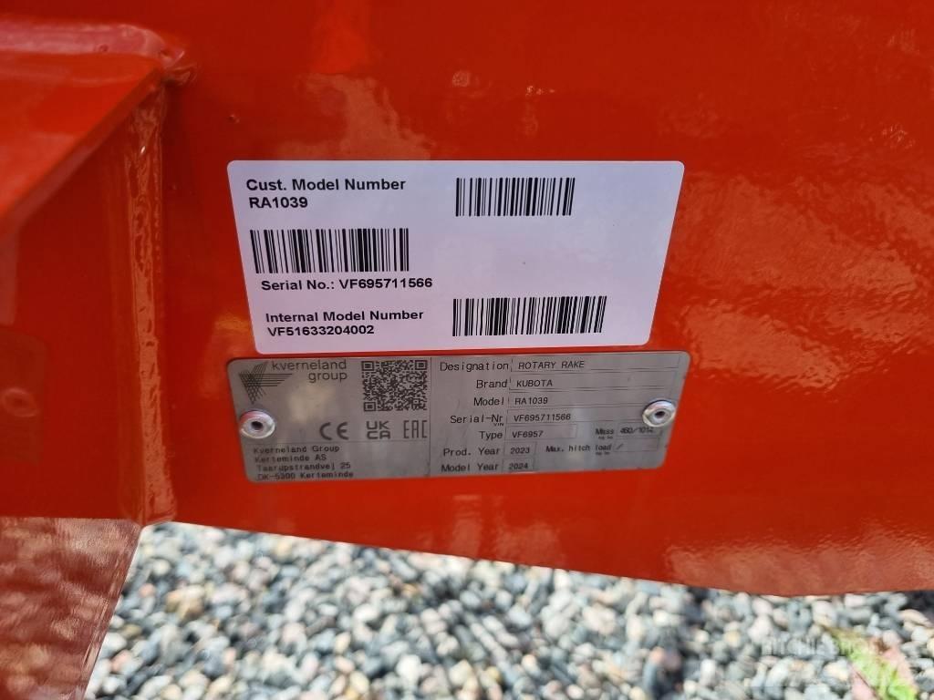 Kubota RA 1039 Αναμοχλευτήρες