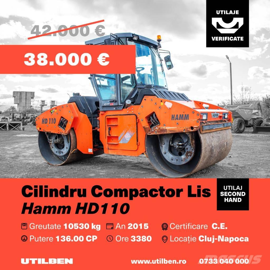 Hamm HD 110 Οδοστρωτήρες διπλού κυλίνδρου