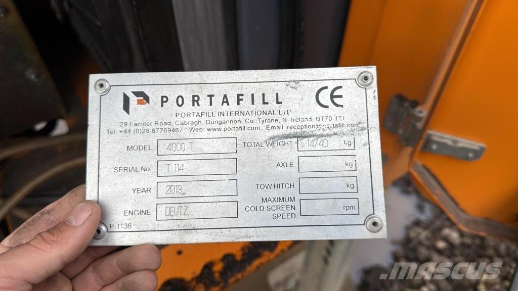 Portafill 4000t Κινητές μηχανές κοσκινίσματος