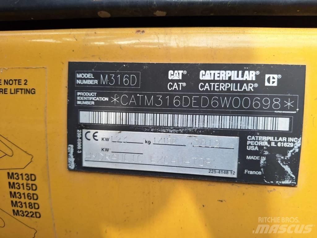 CAT M 316 D Εκσκαφείς με τροχούς - λάστιχα