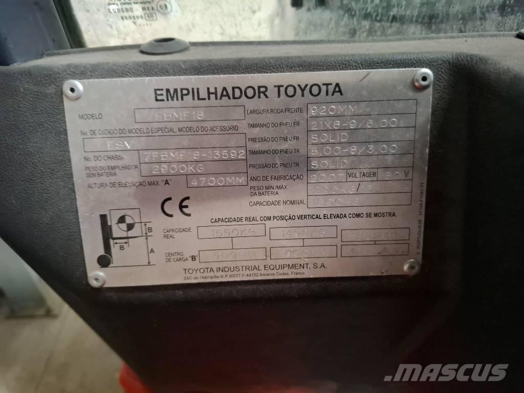 Toyota 75BMF18 Ηλεκτρικά περονοφόρα ανυψωτικά κλαρκ