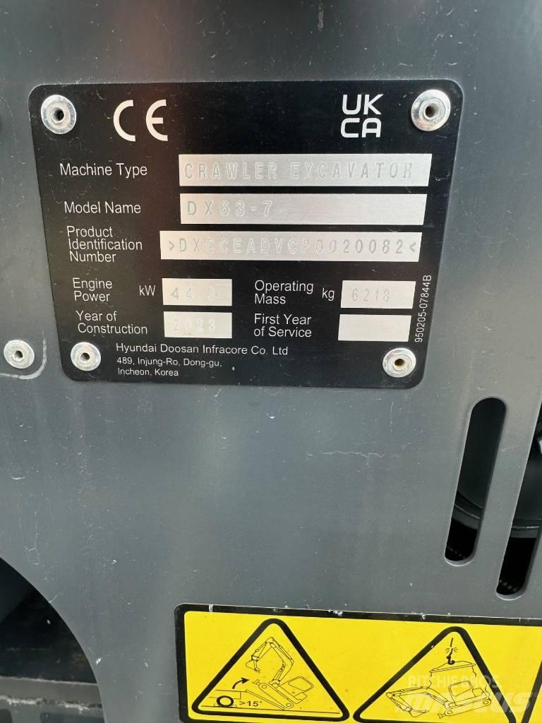 Develon DX 63-7 Εκσκαφάκι (διαβολάκι) < 7t
