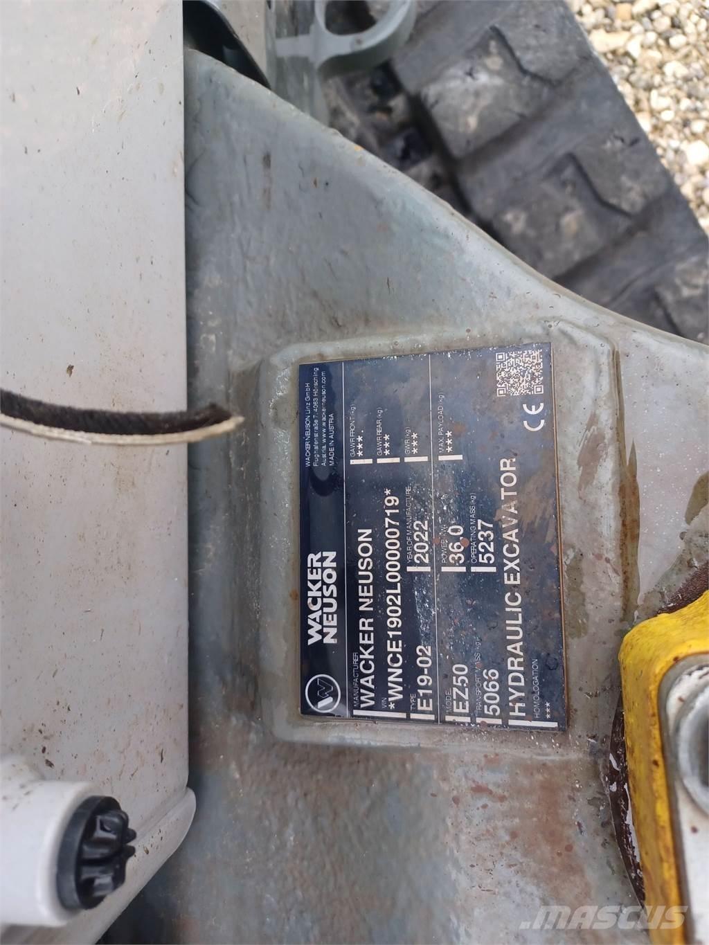 Wacker Neuson EZ50 Εκσκαφείς με ερπύστριες