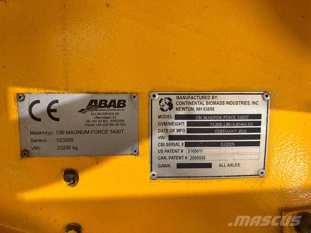 CBI 5400T Αποφλοιωτές ξυλείας