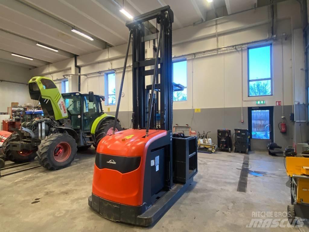 Linde V48-Volt Περονοφόρο ανυψωτικό συλλογής παραγγελιών μεγάλου ύψους