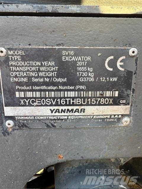Yanmar SV 16 Εκσκαφάκι (διαβολάκι) < 7t