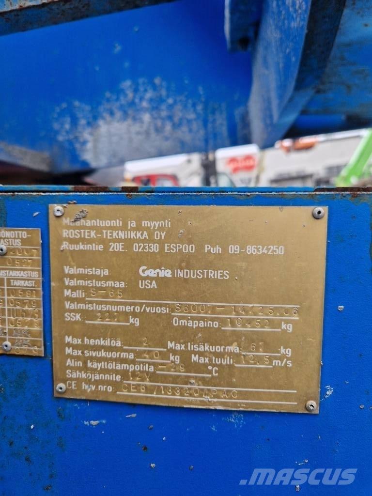 Genie S 65 Ανυψωτήρες με τηλεσκοπικό βραχίονα
