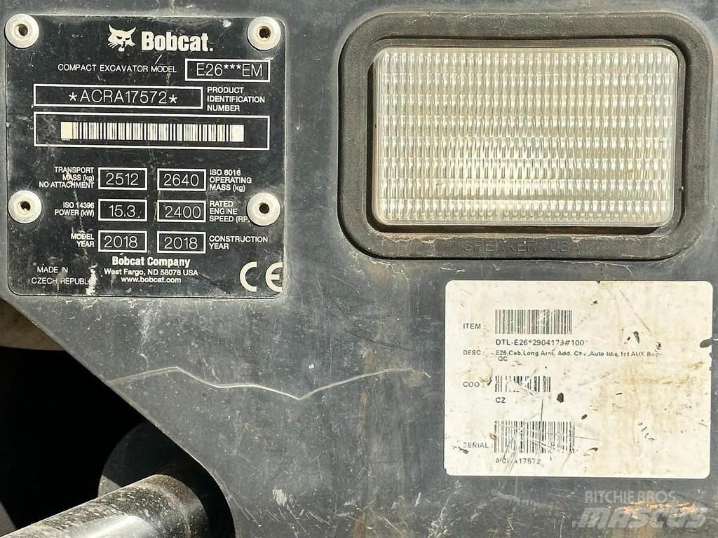 Bobcat E26 Εκσκαφάκι (διαβολάκι) < 7t
