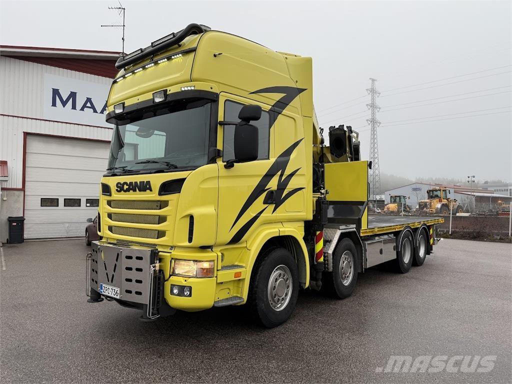 Scania R164G 8*4 Φορτηγά με Γερανό