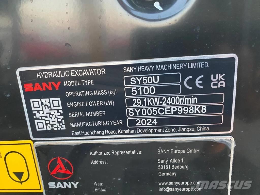 Sany SY 50 U Εκσκαφάκι (διαβολάκι) < 7t