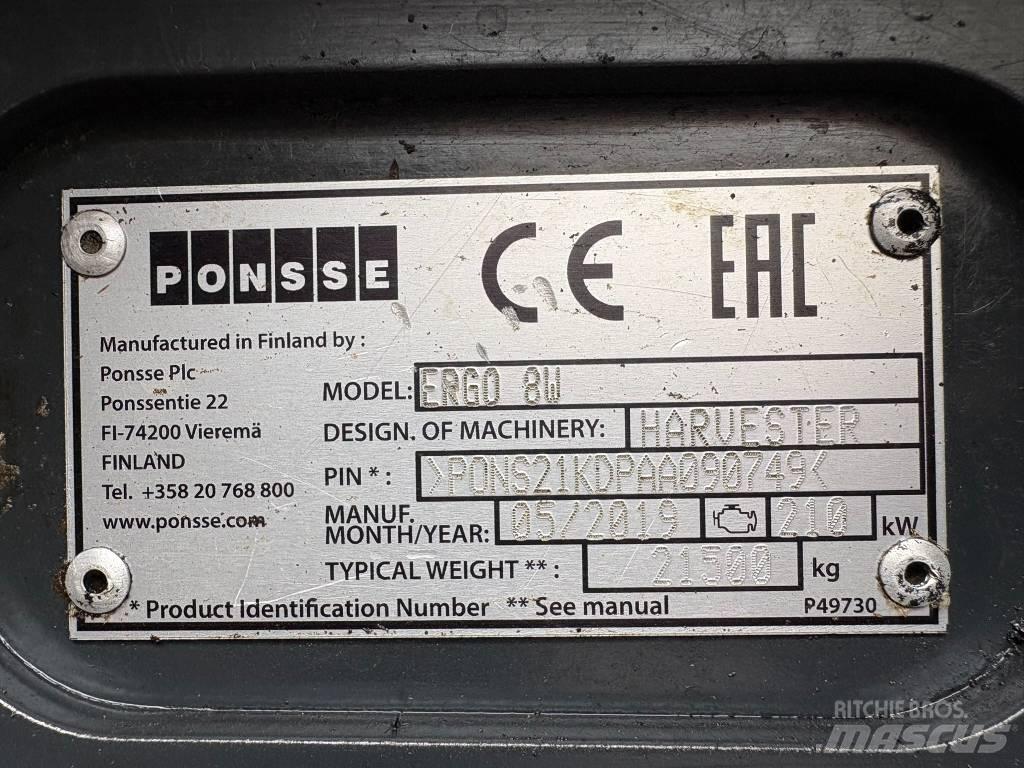 Ponsse Ergo 8W Θεριζοαλωνιστικές μηχανές