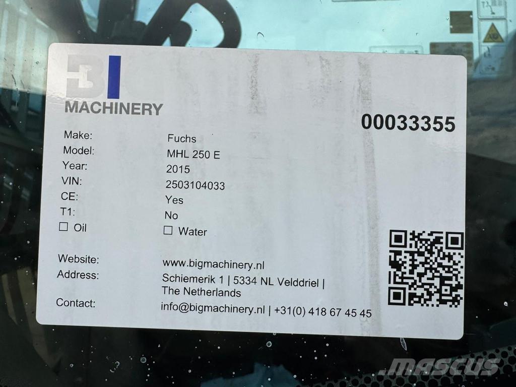 Fuchs MHL 250 Βιομηχανικά μηχανήματα διαχείρισης αποβλήτων