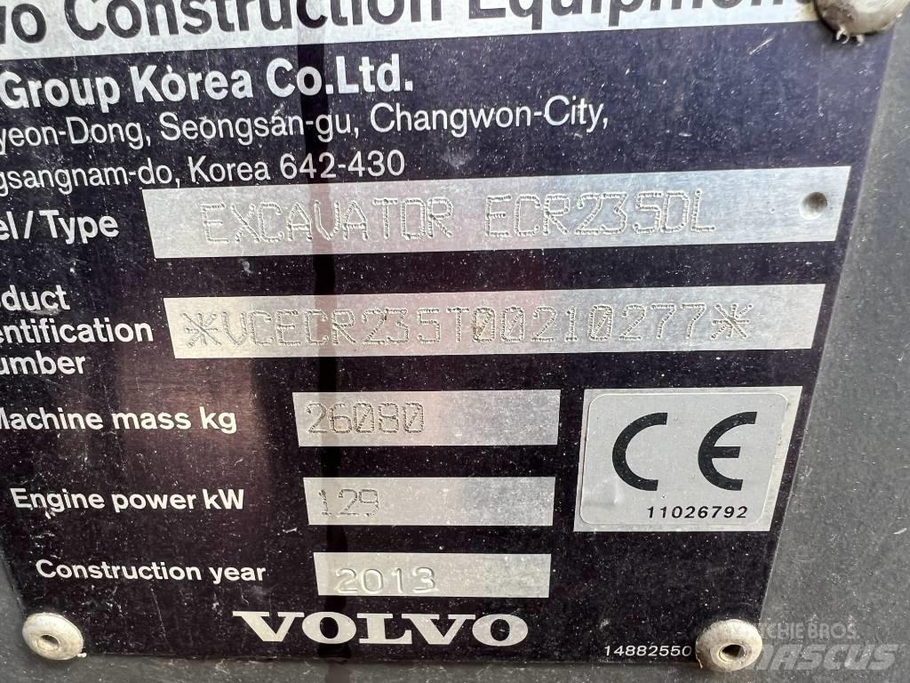 Volvo ECR235DL Εκσκαφείς με ερπύστριες
