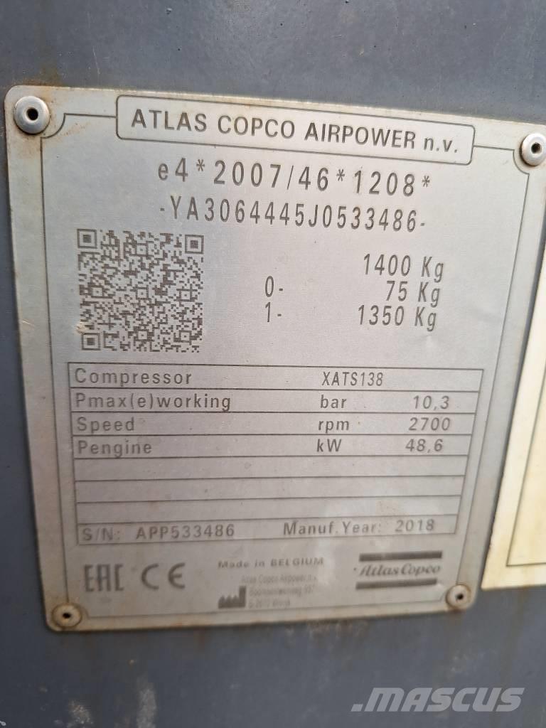 Atlas Copco XATS138 Συμπιεστές