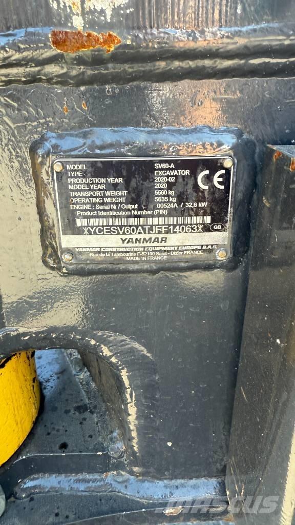Yanmar SV 60 Εκσκαφάκι (διαβολάκι) < 7t