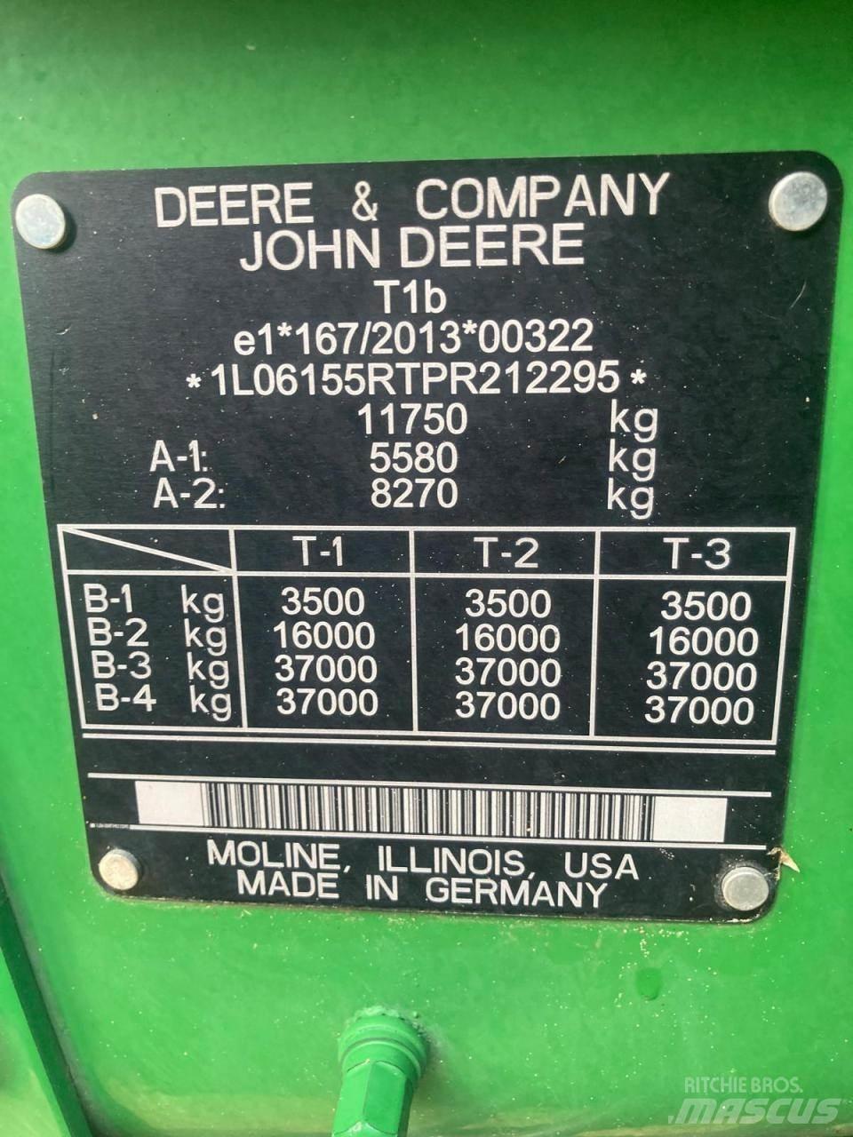 John Deere 6R 155 Τρακτέρ