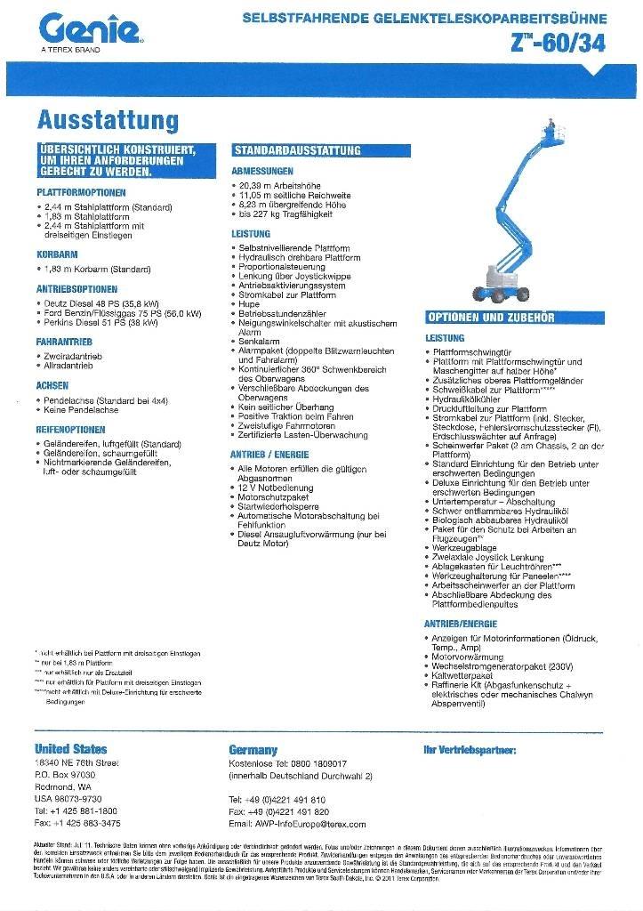 Genie Z 60 Ανυψωτήρες με αρθρωτό βραχίονα