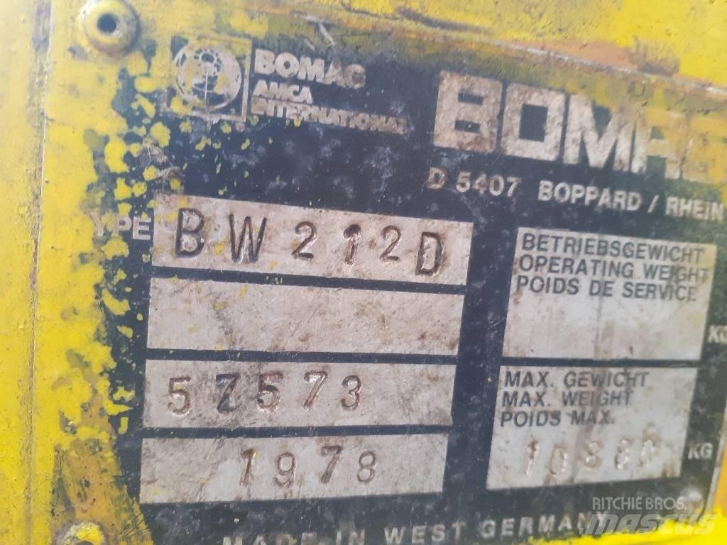 Bomag BW 212 D Κύλινδροι συμπίεσης εδάφους