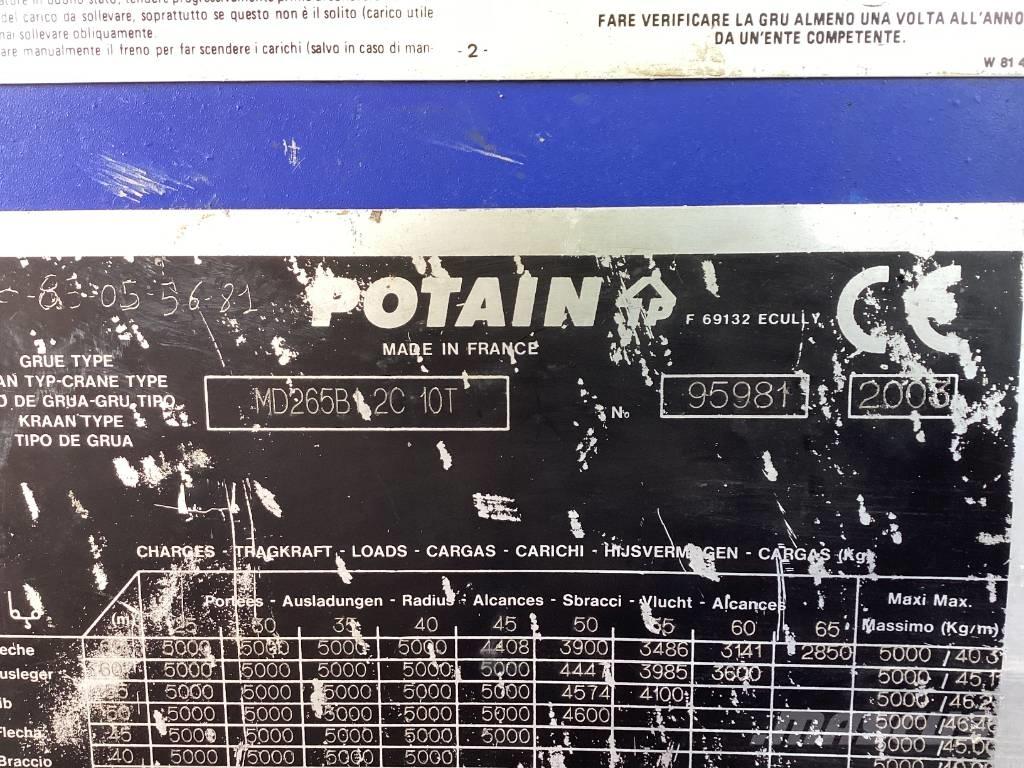 Potain MD265B1-J10 Πυργογερανοί