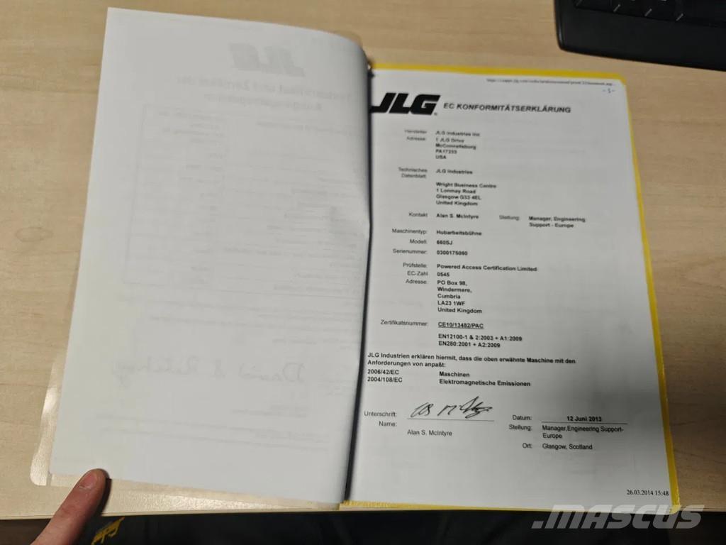 JLG 660 SJ Ανυψωτήρες με τηλεσκοπικό βραχίονα