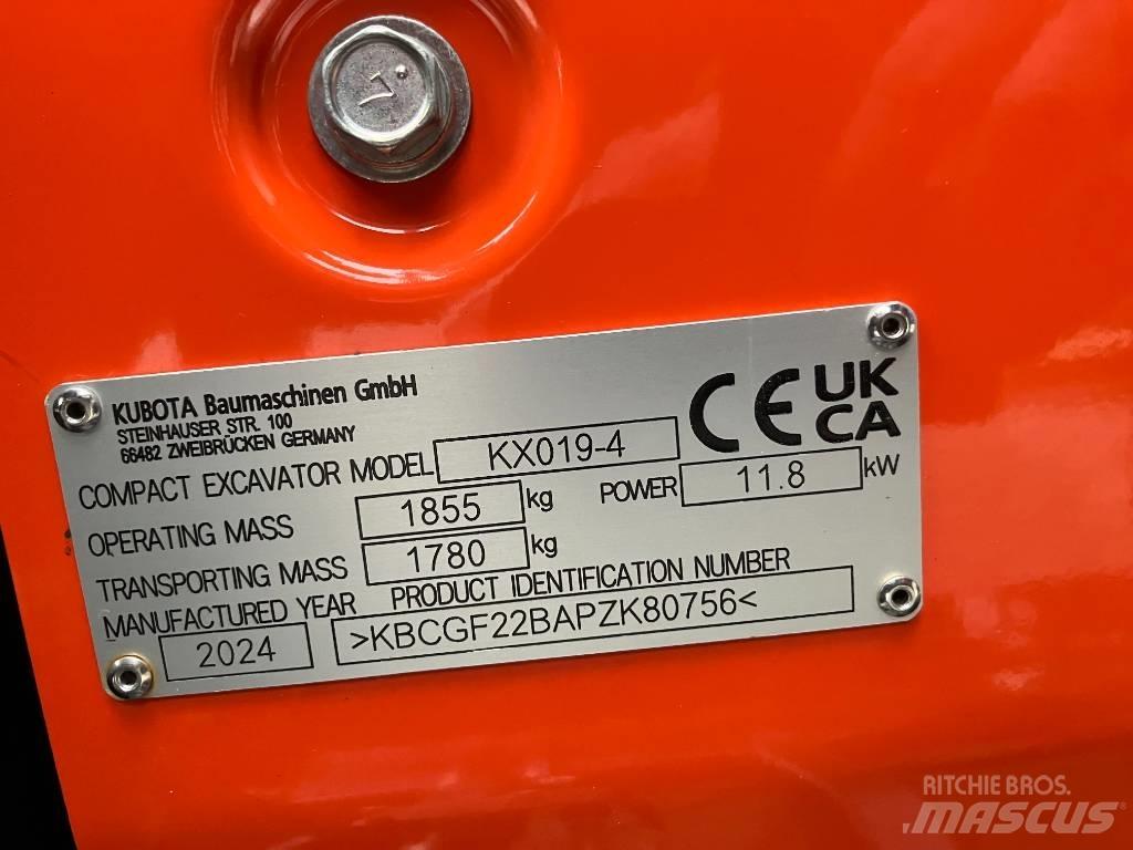 Kubota KX 019-4 Εκσκαφάκι (διαβολάκι) < 7t