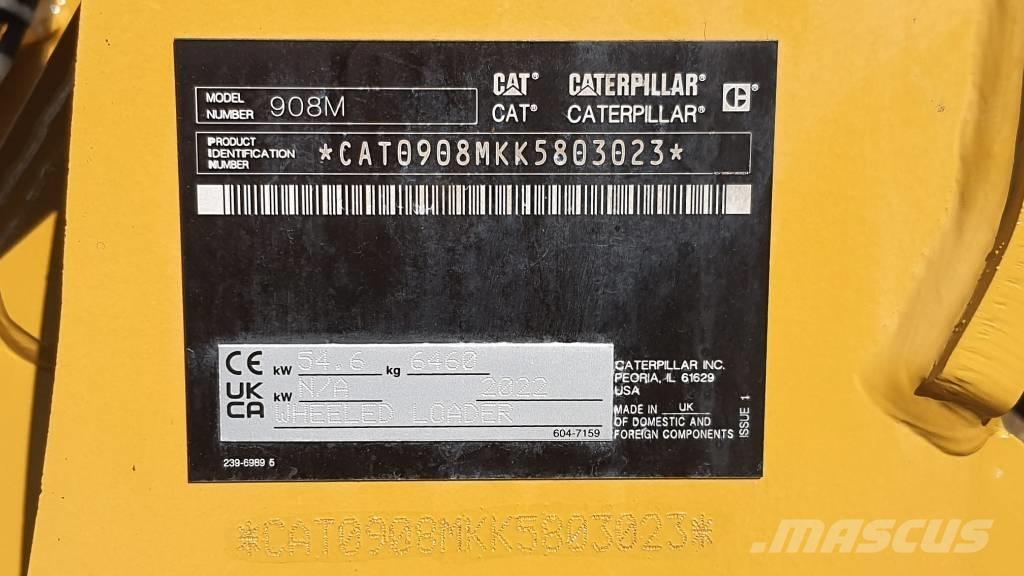 CAT 908M  Cat 908 Φορτωτές με λάστιχα (Τροχοφόροι)