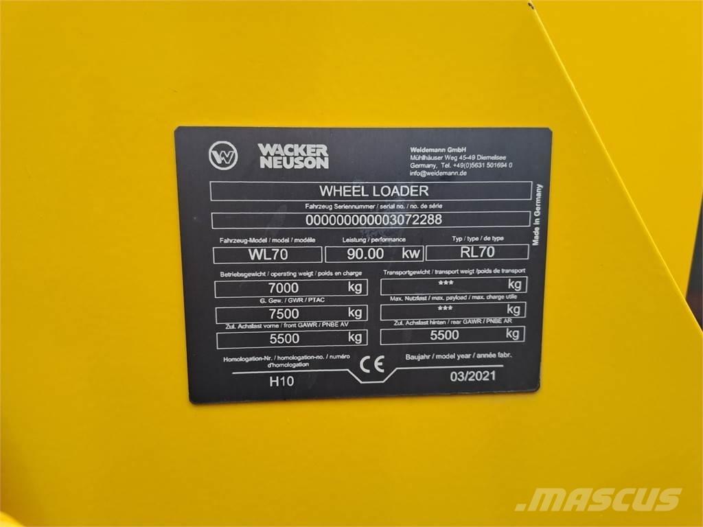 Wacker Neuson WL70 Φορτωτές με λάστιχα (Τροχοφόροι)