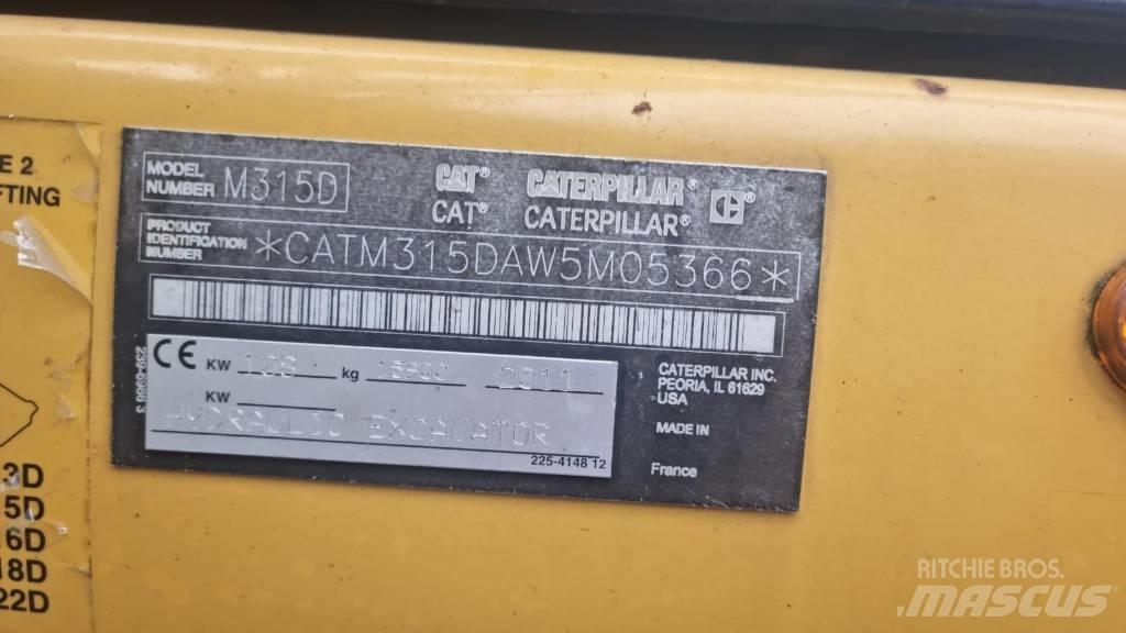 CAT M 315 D Εκσκαφείς με τροχούς - λάστιχα