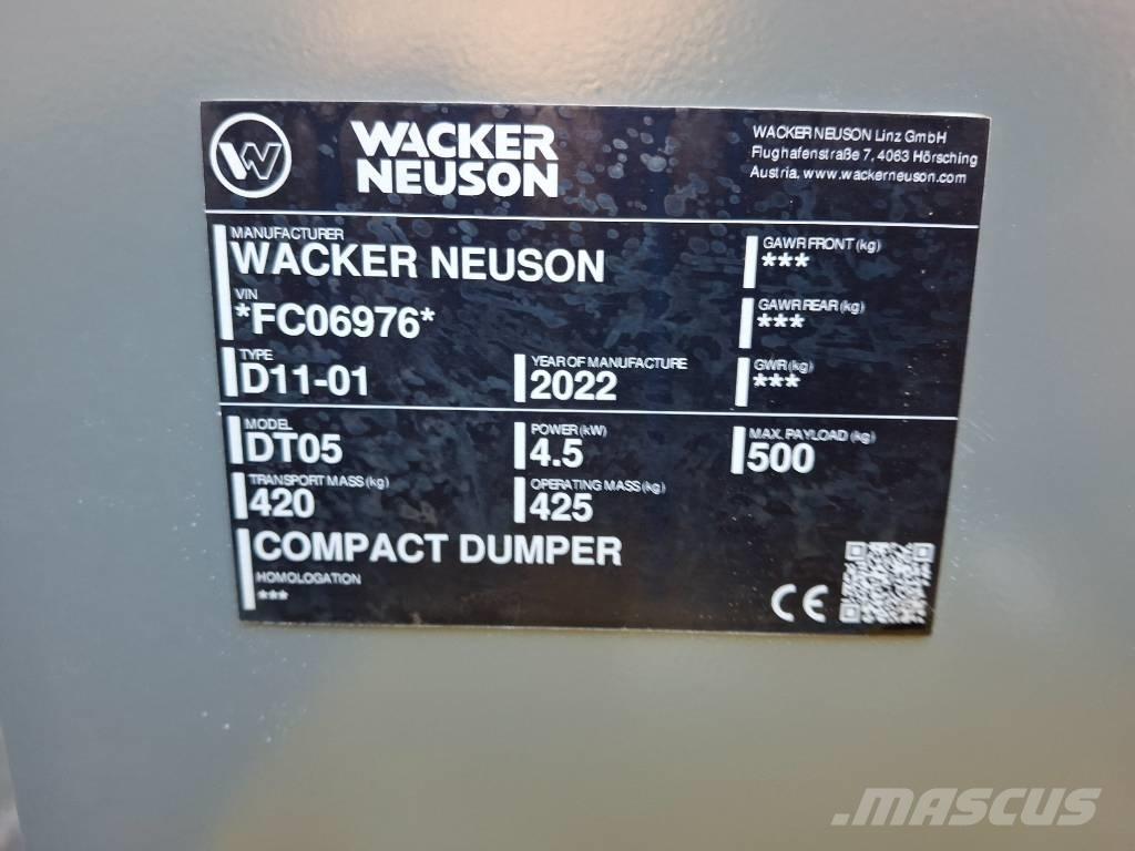 Wacker Neuson DT 05 Ερπυστριοφόρα Dumpers - Ντάμπερ