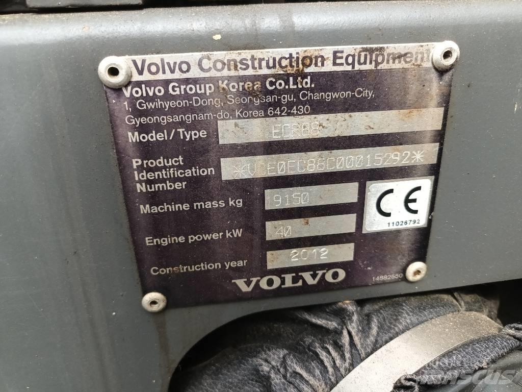 Volvo ECR 88 PLUS Μίνι εκσκαφείς 7t - 12t