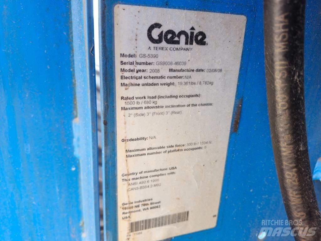 Genie GS-5390 Ανυψωτήρες ψαλιδωτής άρθρωσης