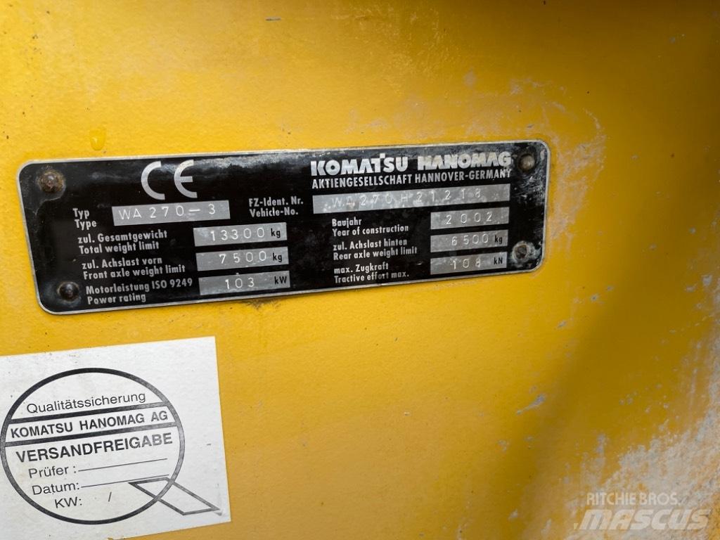 Komatsu WA 270-3 Φορτωτές με λάστιχα (Τροχοφόροι)