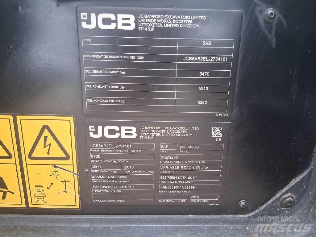 JCB 535-95 Τηλεσκοπικοί τροχοφόροι φορτωτές