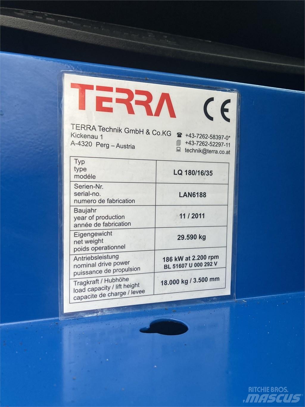 Terra LQ180/16/35 Γερανοί πλευρικής φόρτωσης εμπορευματοκιβωτίων