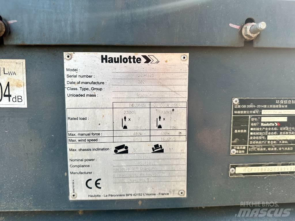 Haulotte HA16RTJ Ανυψωτήρες με αρθρωτό βραχίονα