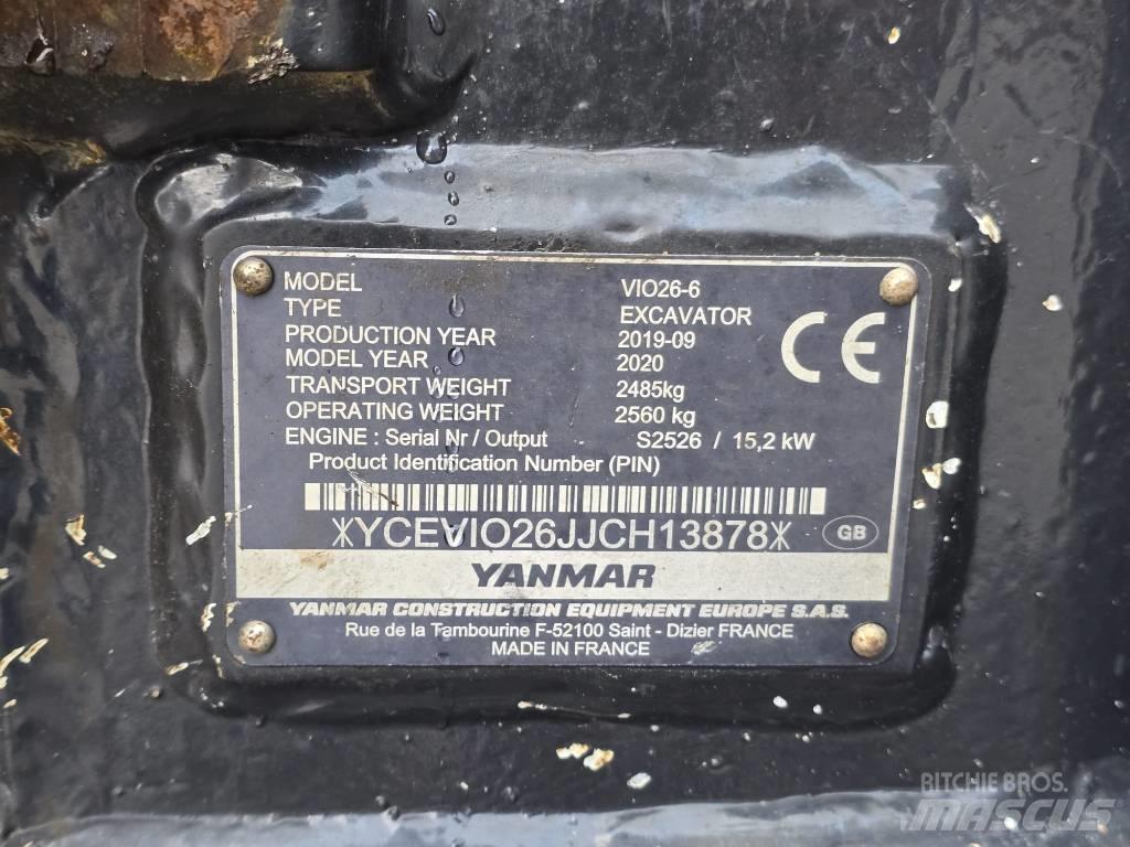 Yanmar VIO 26-6 Εκσκαφάκι (διαβολάκι) < 7t
