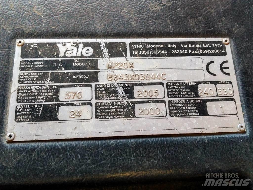Yale MP20X Χειροκίνητο περονοφόρο ανυψωτικό με πλατφόρμα