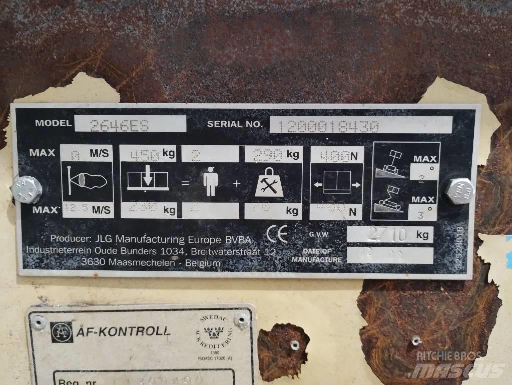 JLG 2646 ES Ανυψωτήρες ψαλιδωτής άρθρωσης